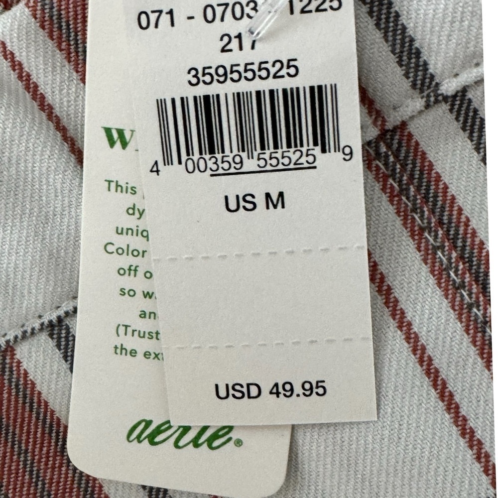 New Aerie AEO Plaid Pleated Class Act Mini Skirt Stretchy Waist Women’s Size M - Picture 8 of 11